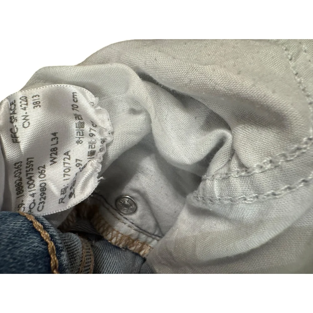 Levi's 721 High Rise Skinny Premium Jeans 6/28" inseam 32" - Picture 7 of 10